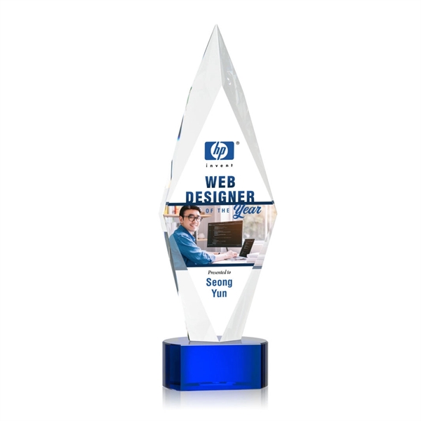 Manilow VividPrint™ Award on Paragon Base - Blue... from ASI 84592 St Regis Group / St Regis