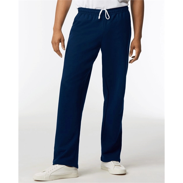 8 oz., 50% cotton / 50% polyester open bottom sweatpants. Blank... from ASI 84358 S&S Activewear