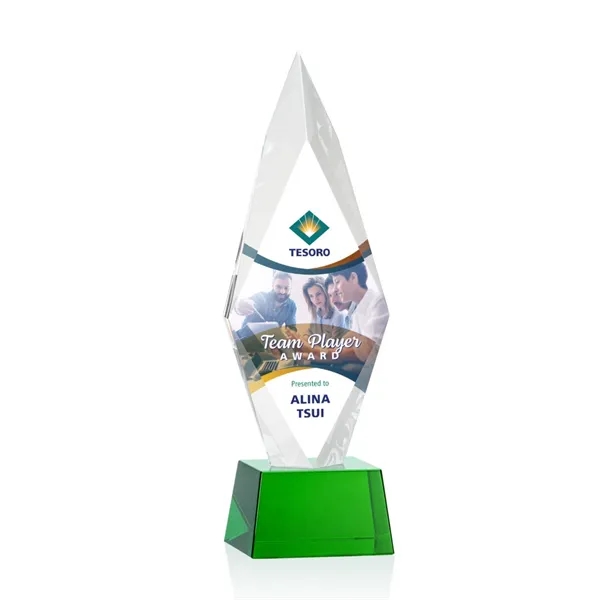 Manilow VividPrint™ Award on Robson Base - Green... from ASI 84592 St Regis Group / St Regis