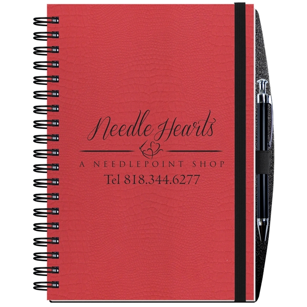 7" x 10" journal with alligator embossed cover and 100 sheets,... from ASI 50873 Drum-Line / Drum-line Inc