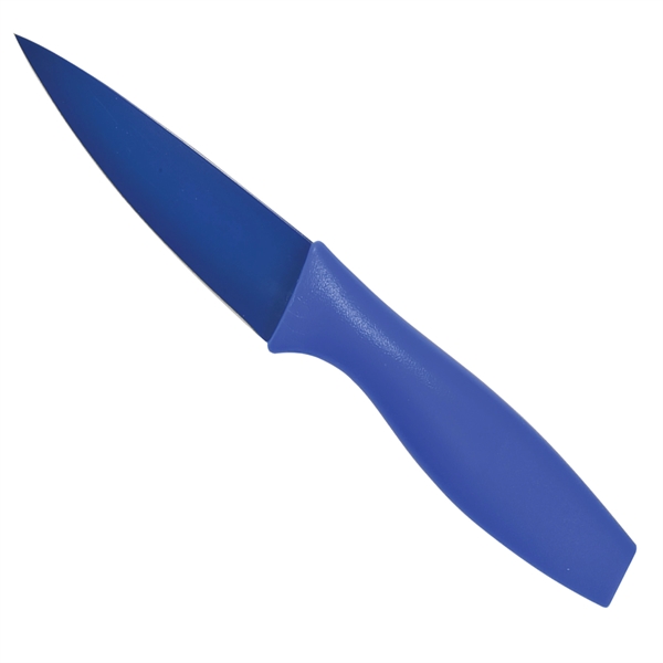 1.37"H x 8.75"W x 0.62"D paring knife with a sheath; offered... from ASI 54040 Fey Promo / Mi Line by Fey