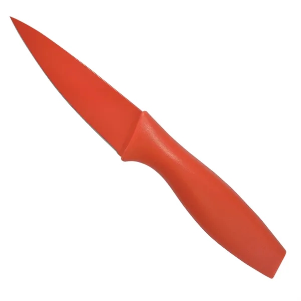 1.37"H x 8.75"W x 0.62"D paring knife with a sheath; offered... from ASI 54040 Fey Promo / Mi Line by Fey