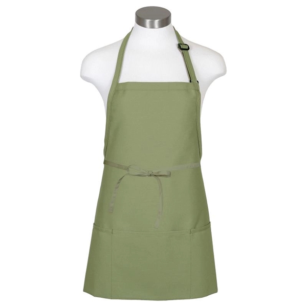 Mid-length apron measuring 28"W x 24"H, with 3 pouch pockets and... from ASI 36558 Aprons, Etc.