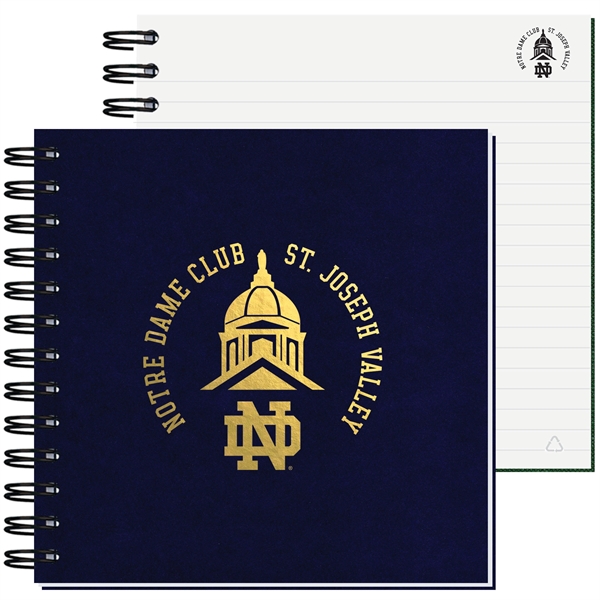 7" x 7" Journal with imprint on every sheet, recycled paper,... from ASI 50873 Drum-Line / Drum-line Inc