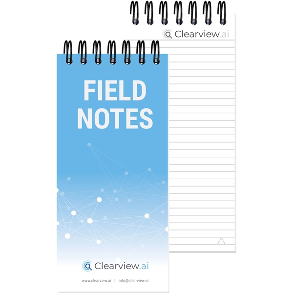 4" x 8 1/4" Journal with imprint on every sheet, recycled... from ASI 50873 Drum-Line / Drum-line Inc