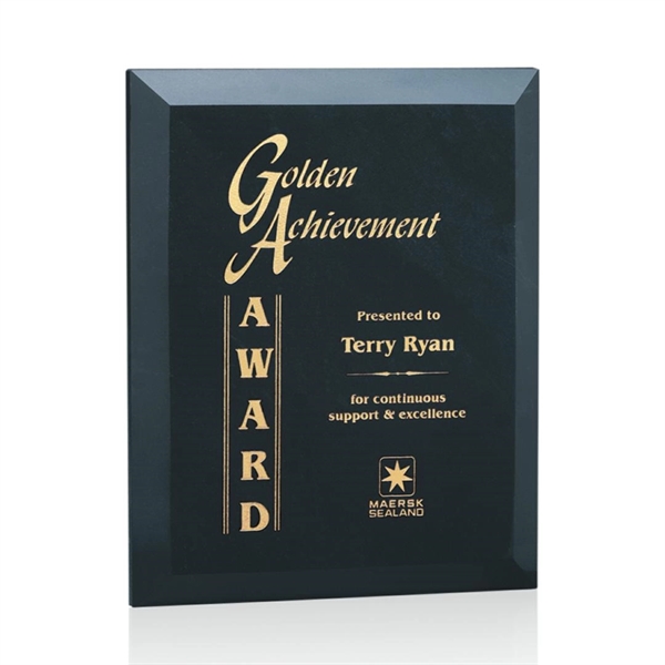 Genuine black marble standing or hanging plaque.... from ASI 84592 St Regis Group / St Regis