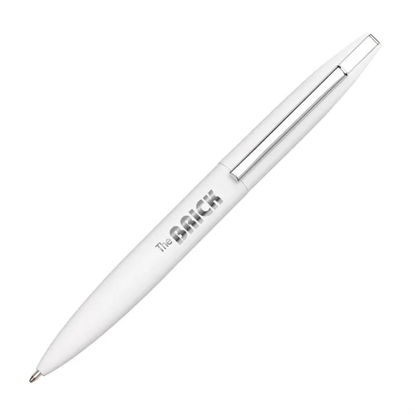 Metal twist-action ballpoint pen with chrome trim and black ink- medium... from ASI 84592 St Regis Group