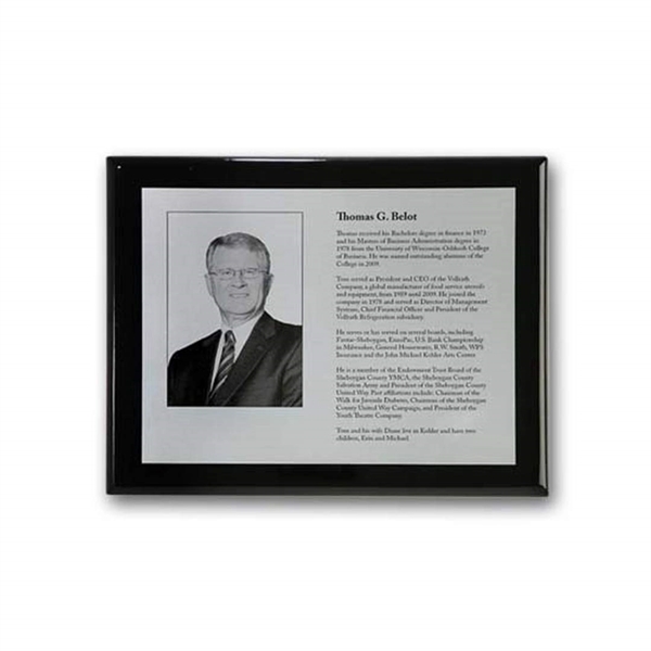 The Metal Photo process recreates any black & white printed piece... from ASI 84592 St Regis Group / R S Owens & Co Inc