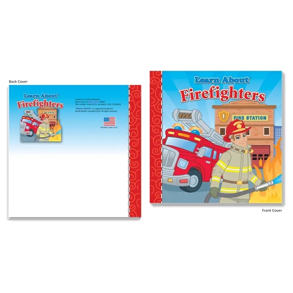 Learn About Series of Storybooks - Firefighters.  Educational book for... from ASI 45815 Coloring Book Solutions / Coloring Book Solutions™
