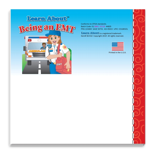 Learn About Series of Storybooks - Being an EMT.  Educational... from ASI 45815 Coloring Book Solutions / Coloring Book Solutions™