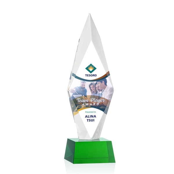 Manilow VividPrint™ Award on Robson Base - Green... from ASI 84592 St Regis Group / St Regis