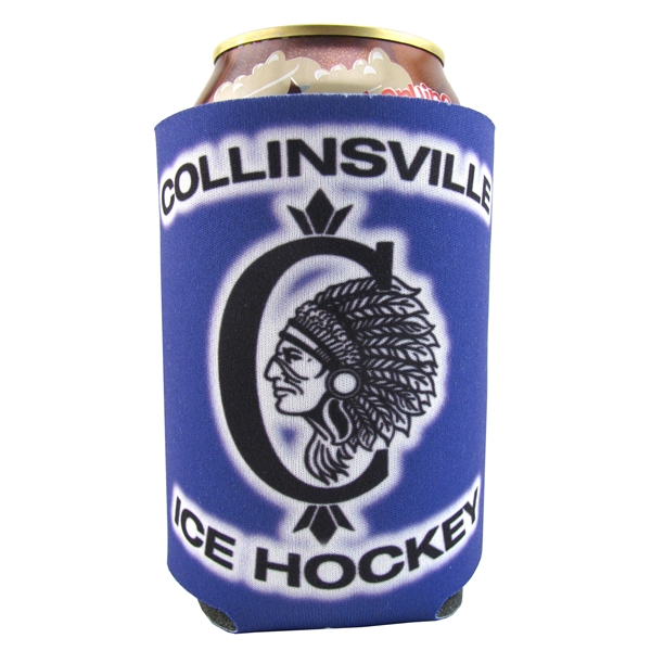 Foam Can Cooler for 12oz cans polyester foam full color, full... from ASI 79933 Prorose Inc / ProRose An Arch Promo Group Division