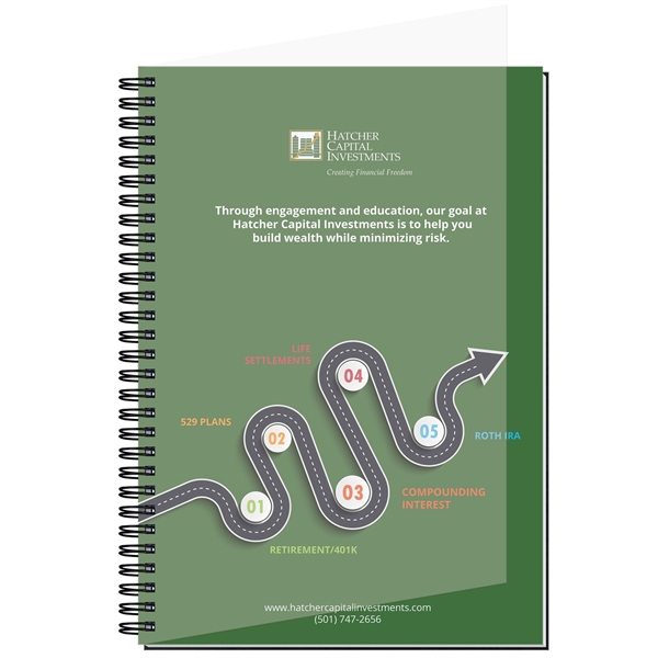 7" x 10" Gallery journals, 30 pt. translucent poly cover with... from ASI 50873 Drum-Line / Drum-line Inc