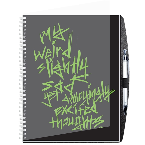 Gallery journals, 30 pt. translucent poly cover with printed insert sheet,... from ASI 50873 Drum-Line / Drum-line Inc