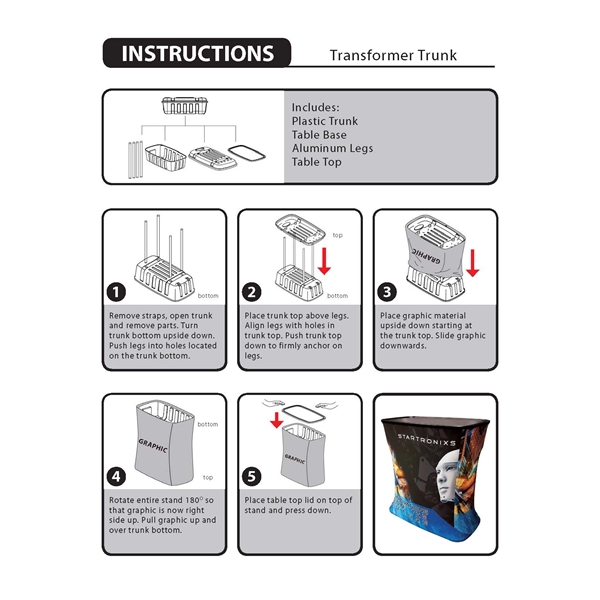 Booth Package includes Medium Spring Wall, Transformer Trunk, two Mini X-Banners,... from ASI 80228 Quinn