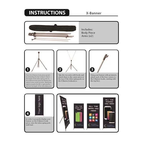 Booth Package includes Medium Spring Wall, Transformer Trunk, two Mini X-Banners,... from ASI 80228 Quinn