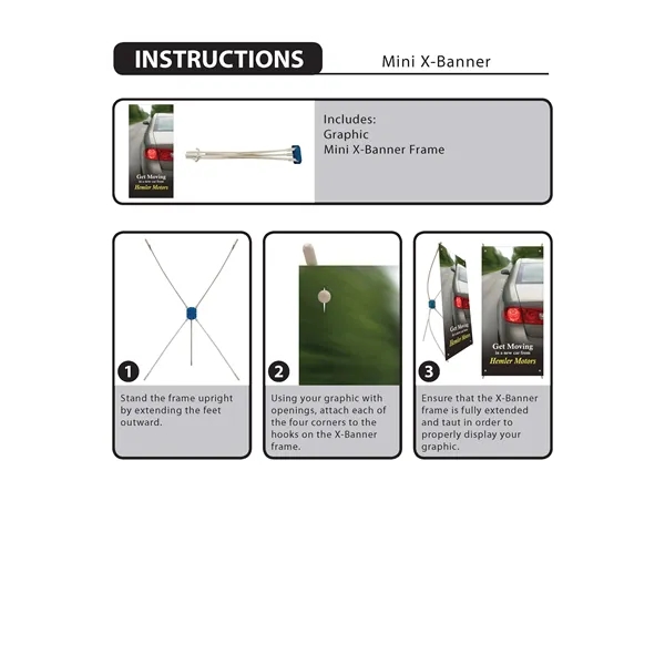 Booth Package includes Medium Spring Wall, Transformer Trunk, two Mini X-Banners,... from ASI 80228 Quinn