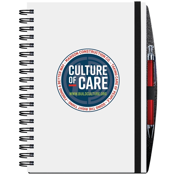 7" x 10" gloss, full color journal with heavyweight chipboard covers,... from ASI 50873 Drum-Line / Drum-line Inc