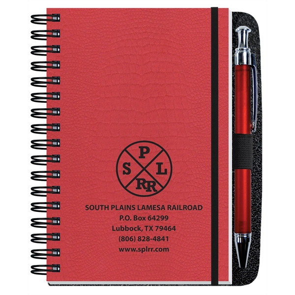 4" x 6" journal with alligator embossed cover, 50 sheets, with... from ASI 50873 Drum-Line / Drum-line Inc