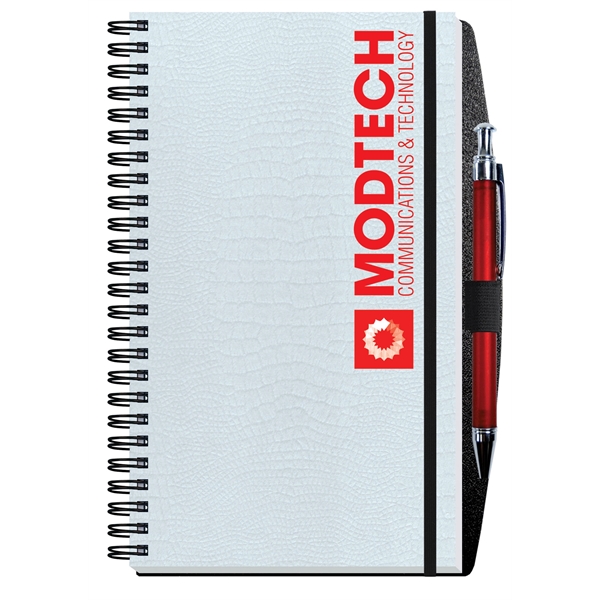 5.5" x 8.5" journal with alligator embossed cover and 50 sheets,... from ASI 50873 Drum-Line / Drum-line Inc