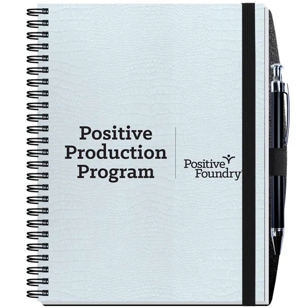 6.5" x 8.5" journal with alligator embossed cover and 100 sheets,... from ASI 50873 Drum-Line / Drum-line Inc