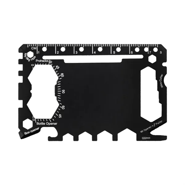 Credit card size multi tool made of stainless steel packed with... from ASI 57655 STOPNGO Line