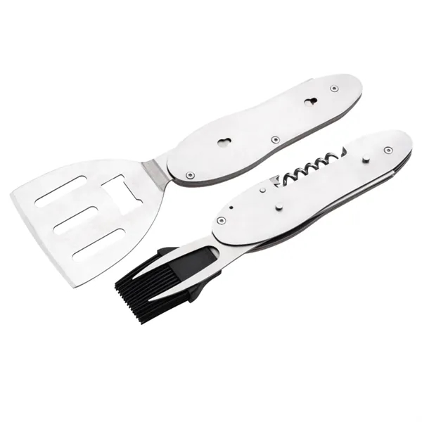 5 piece BBQ multi tool with a fold out spatula, fork,... from ASI 57655 STOPNGO Line