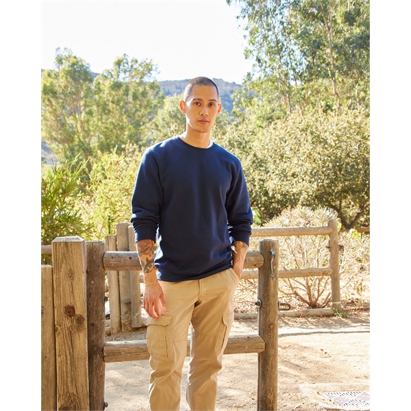 Unisex pullover crewneck sweatshirt made of an eco-blend of fabrics.... from ASI 34063 alphabroder