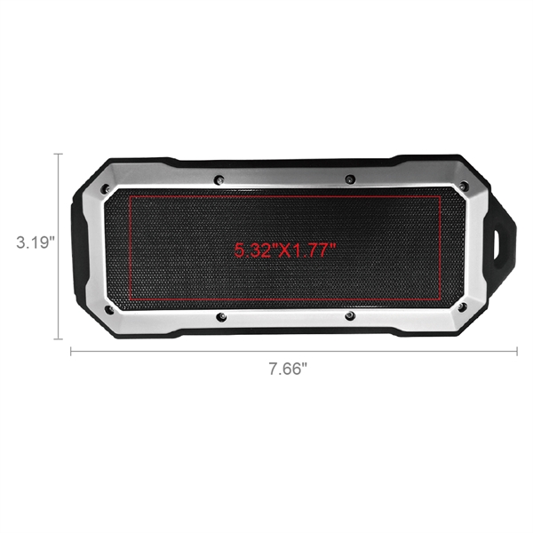 McClurg Outdoor Waterproof Bluetooth Speaker with large flat metal grill for... from ASI 90154 Sunjoy Group Inc