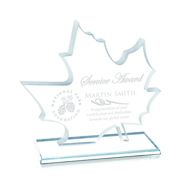 Starfire leaf design award, 3/8" thick.... from ASI 84592 St Regis Group / Prestige Glass