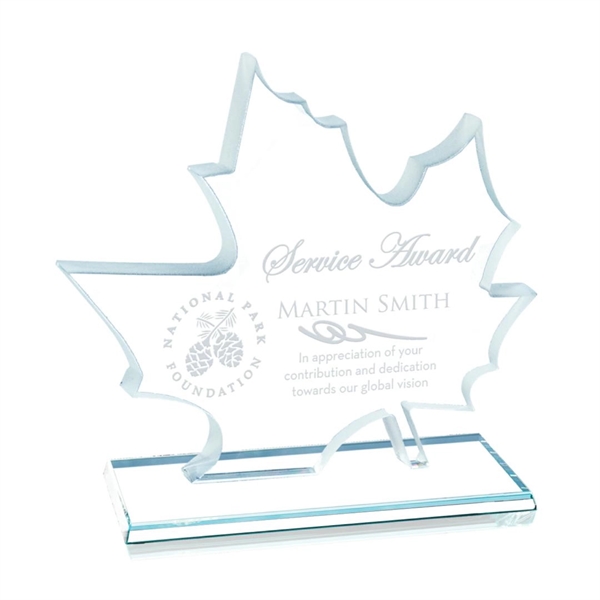 Starfire leaf design award, 3/8" thick.... from ASI 84592 St Regis Group / Prestige Glass