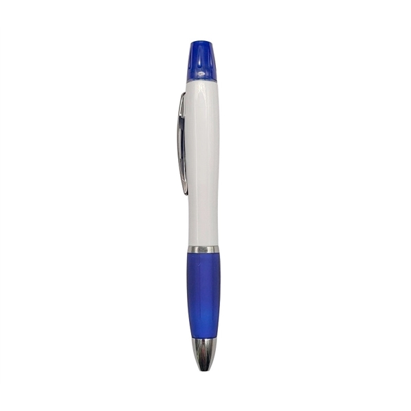 2-in-1 ballpoint pen and highlighter plus 1c1p silkscreen imprint plus ground... from ASI 37218 Athena Promo (tm)