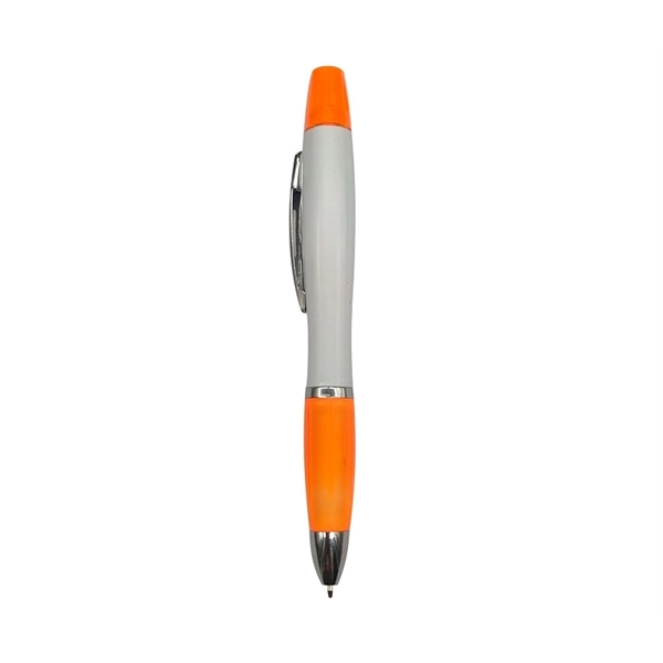2-in-1 ballpoint pen and highlighter plus 1c1p silkscreen imprint plus ground... from ASI 37218 Athena Promo (tm)