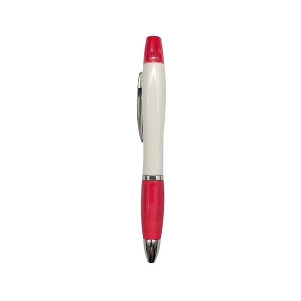 2-in-1 ballpoint pen and highlighter plus 1c1p silkscreen imprint plus ground... from ASI 37218 Athena Promo (tm)
