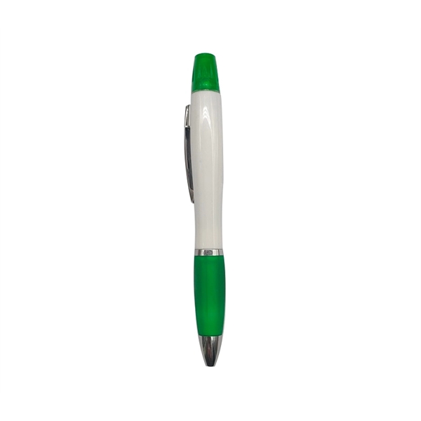 2-in-1 ballpoint pen and highlighter plus 1c1p silkscreen imprint plus ground... from ASI 37218 Athena Promo (tm)