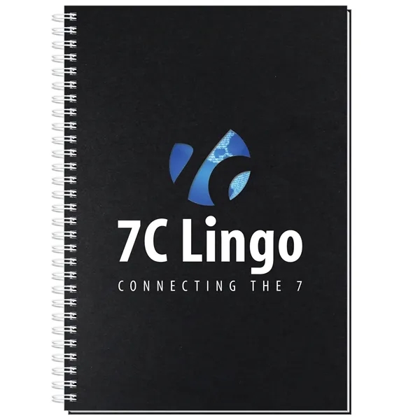 7" x 10" Classic journal with die cut heavyweight cover, printed... from ASI 50873 Drum-Line / Drum-line Inc