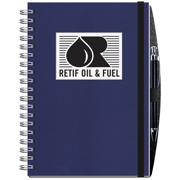 7" x 10" Classic journal with die cut heavyweight cover, printed... from ASI 50873 Drum-Line / Drum-line Inc