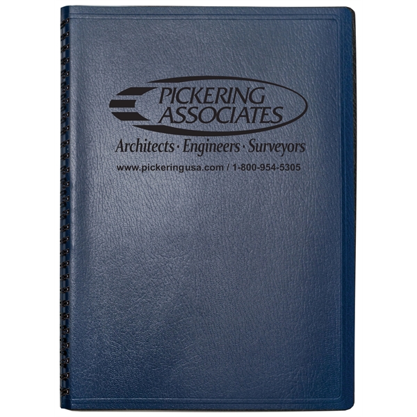 Foil stamped flex cover journal with 80 lined inside sheets and... from ASI 50873 Drum-Line / Drum-line Inc