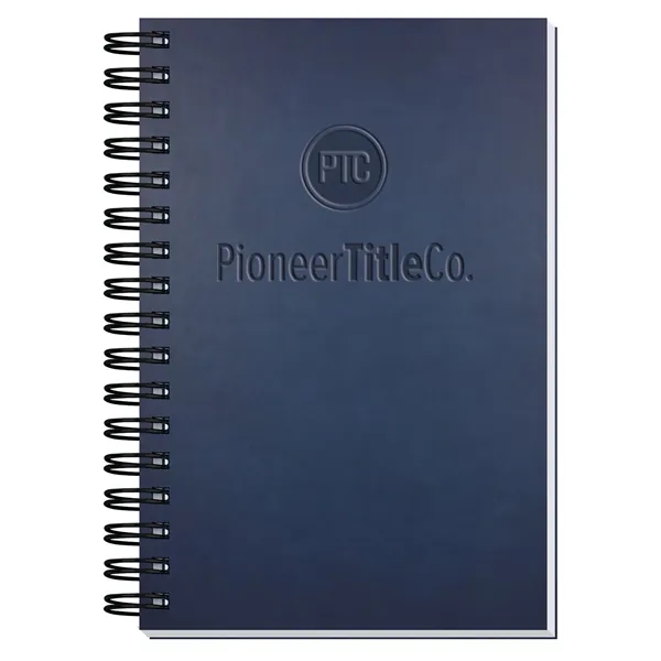 Executive 4" x 6" journal with supple leather like cover and... from ASI 50873 Drum-Line / Drum-line Inc