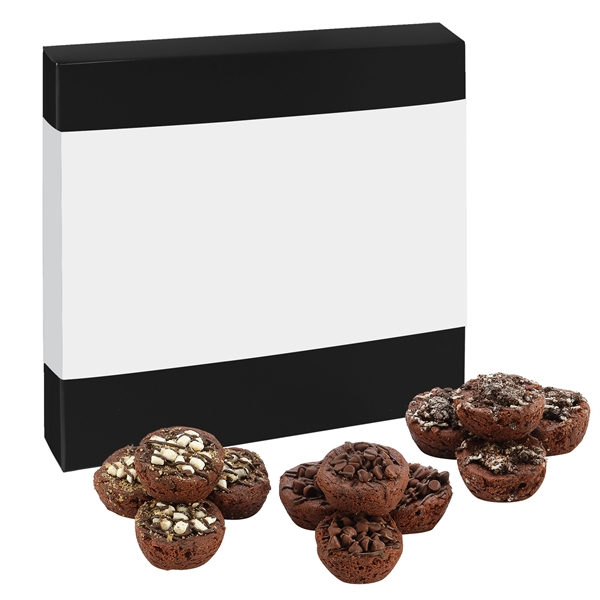 Brownie Bites Gift Box with 12 individually wrapped brownies with decadent... from ASI 71685 Midnite Snax®