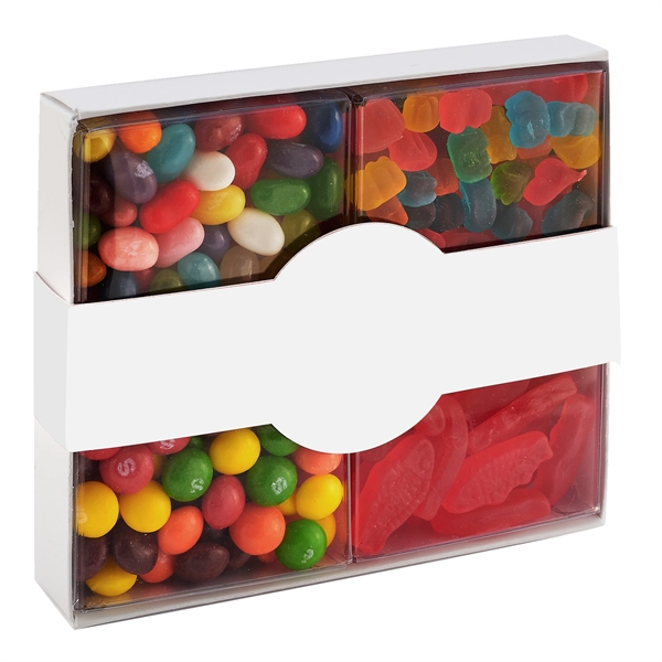 4 Way Candy Confections Box with gummy bears, jelly beans, and... from ASI 71685 Midnite Snax®