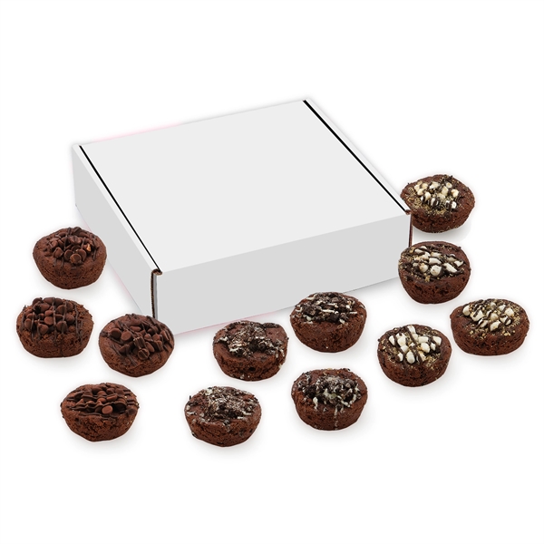 Brownie Bites Mailer Box with 12 individually wrapped brownies with decadent... from ASI 71685 Midnite Snax®