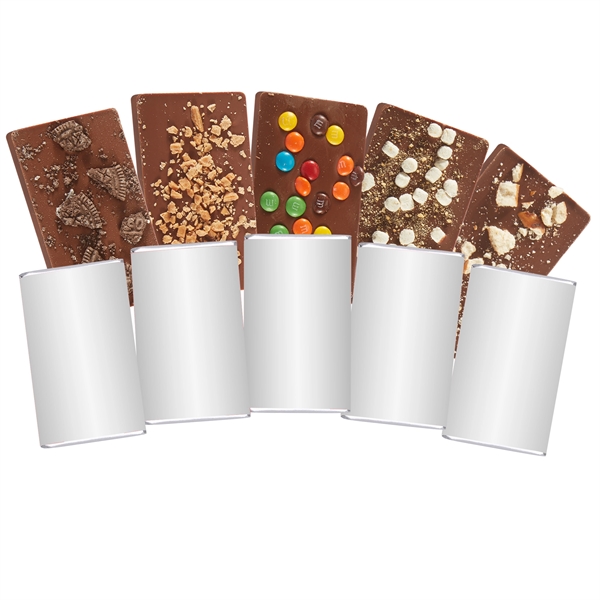 1 oz. Belgian milk chocolate bar sets of three, four, or... from ASI 71685 Midnite Snax®