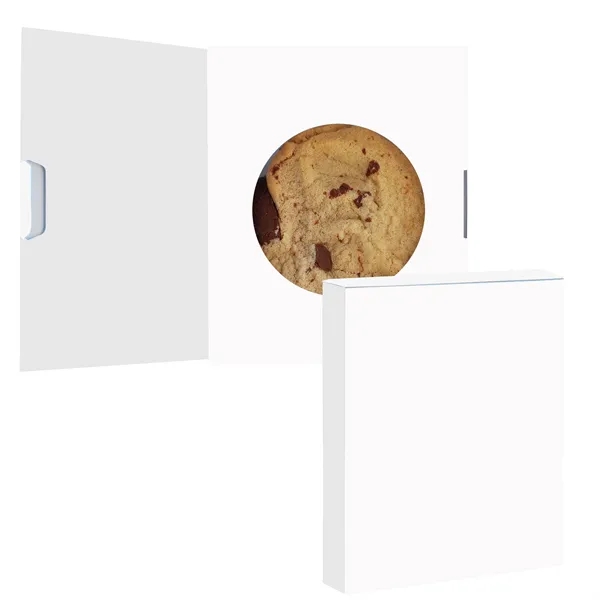 Storybook box with gourmet chocolate chip cookie and flap to close... from ASI 71685 Midnite Snax®