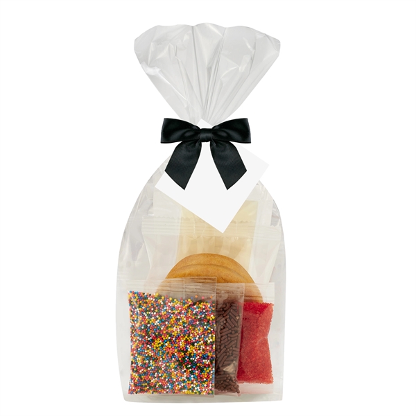 Sugar Cookie Decorating Kit with two cookies, icing packet, sugar, sprinkles,... from ASI 71685 Midnite Snax®