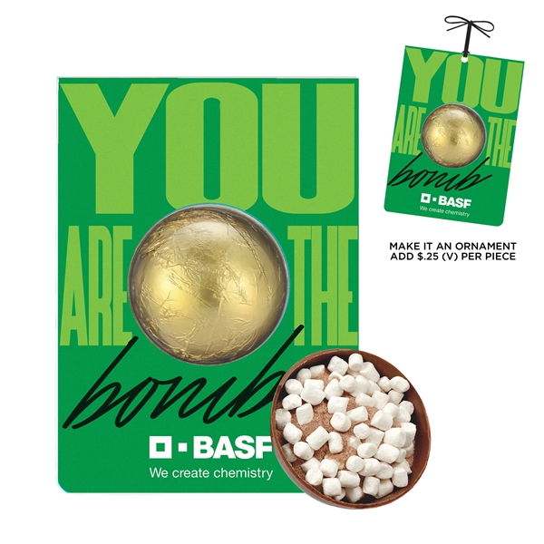 Mega Hot Chocolate Bomb Billboard Card w/ Foil available in three... from ASI 71685 Midnite Snax®