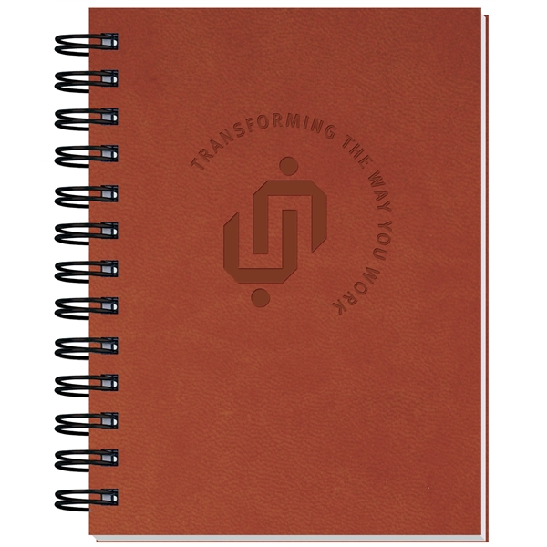 Executive 5" x 7" journal with supple leather like cover and... from ASI 50873 Drum-Line / Drum-line Inc