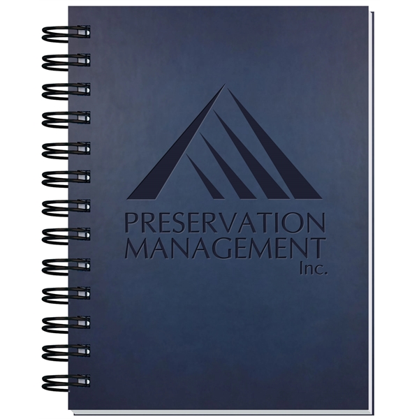 Executive 5" x 7" journal with supple leather like cover and... from ASI 50873 Drum-Line / Drum-line Inc