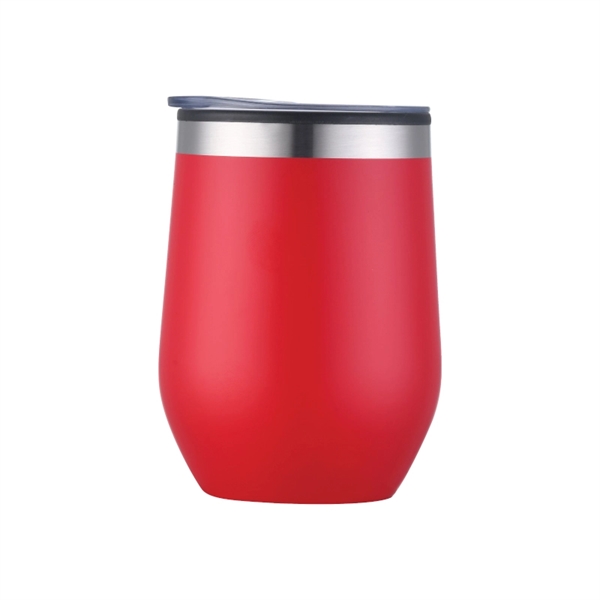 12 OZ. Double walled  Stainless steel WINE Glass... from ASI 31978 Admanline