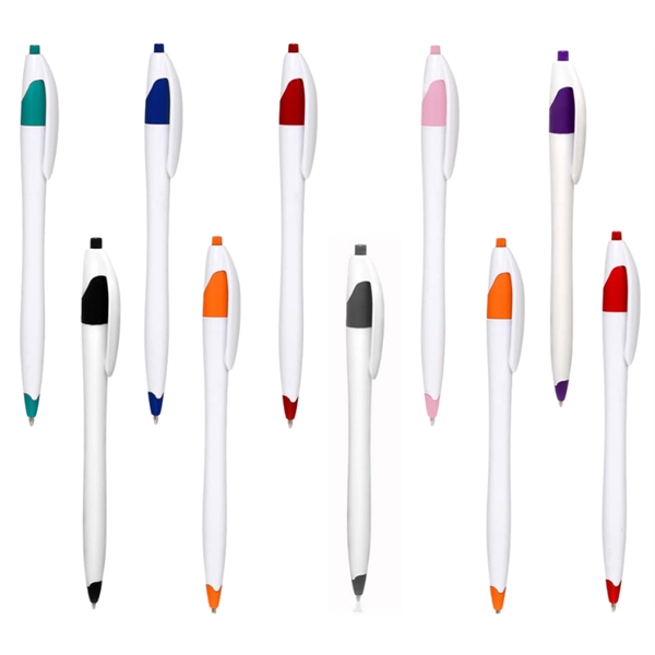Corporate plastic ballpoint pen plus 1 color silkscreen imprint on 1... from ASI 37218 Athena Promo (tm)